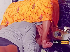 Nisha Bhabhi Got Hard Fucked In Kitchen pussy Licking With Clear Hindi Audio