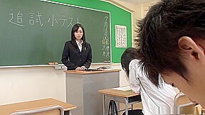 Nozomi Hazuki is a smoking hot teacher every guy likes a lot