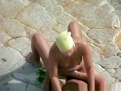 Nudist wife rides her man's cock