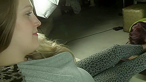 Nylon foot sniffing