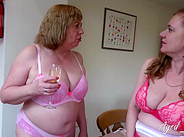 OLDNANNY Aged Lesbian Ladies Pandora and Camila Creampie Fingering and Toying