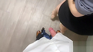 Office fuck, gorgeous gf can't stop moaning! CUMSHOT ON TITS amateur couple