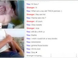 Omegle Jungle three : Hawt white immature !