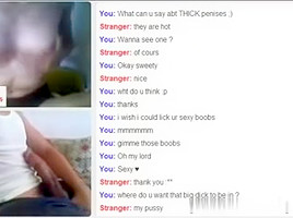 Omegle Jungle three : Hawt white immature !