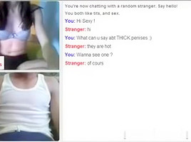 Omegle Jungle three : Hawt white immature !