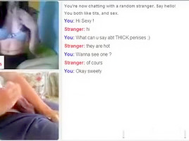 Omegle Jungle three : Hawt white immature !