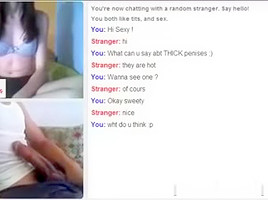 Omegle Jungle three : Hawt white immature !