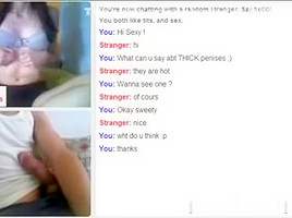 Omegle Jungle three : Hawt white immature !