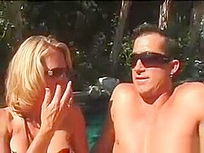 Outdoor 3some With Milf And Step daughter