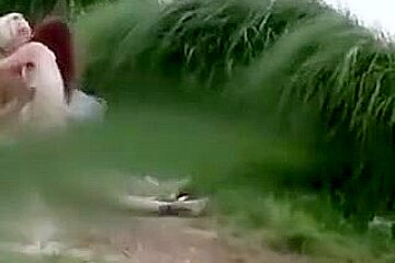 Outdoor Threesome Caught By