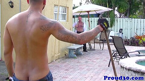 Outdoor bear assfucking muscle before cumming