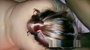 POV Dbl Creampie Anal BBW Met on POF at 3am