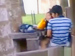 Paki Indian Public Sex On Bench
