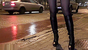 Pantyhose bottomless flash at bar  Jeny Smith