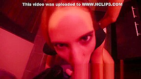 Paradise Gfs - Fake twins sucking cock in club - 2
