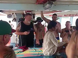 Pattaya party on boat