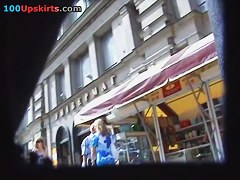 Pedestrian girl upskirt