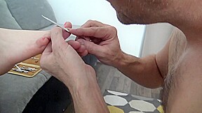Pedicure slave of the young French princess by Foot Girls