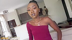 Petite Ebony Newbie Would Do Anything For A Job - AfricanCasting