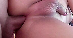Petite Ladyboy in a Towel Gets Missionary Fucked in the Bathroom