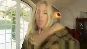 Portuguese Blonde Juggy Mounts A Shaft Like A Horny Bitch
