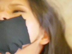 Pretty Asian Frogtied Gagged Vibed Until She Pees