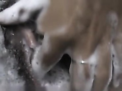 Private clip of nasty action by slut
