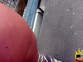 Public German amateur MILF POV fucked outdoor by sex date