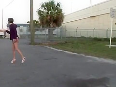 Public exposure girl