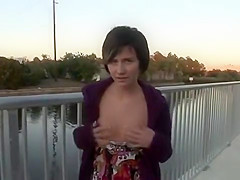 Public exposure girl