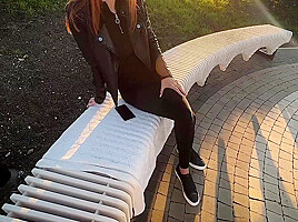 Public [pov Surprised Me With Close Up Public Footjob Ever