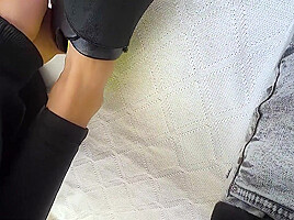 Public [pov Surprised Me With Close Up Public Footjob Ever