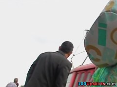 Pursue home upskirt