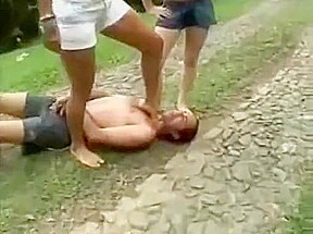 Rafaella &Gaby outdoor trample