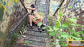 Real Gothic Amateur Bae Fucked Outdoor In Public By Sex Date