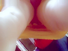 Real Upskirt Scene With Chick In Yellow Short Skirt