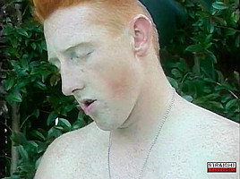 Redhead Brady Strokes His Big Cock - Brady