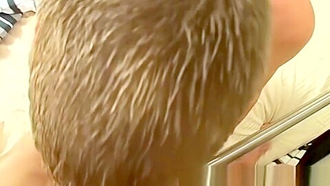 Restrained twink POV anal fucked by huge erect cock