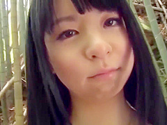 Rina Kawakami White Cotton Panties Forest Strip
