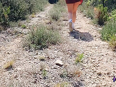 Risky Masturbation On A Hiking Trail