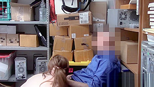 Rosalyn is drilled by horny officer before getting on her knees to suck cock