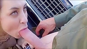 Russian Amateur Hottie Gets Her Pussy Pounded On The Border