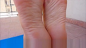 Russian Girl Feet and Legs in The Pose