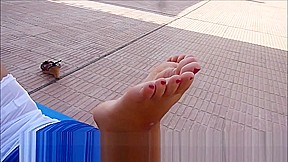 Russian Girl Feet and Legs in The Pose