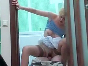 Russian NOT Step mom and NOT her Step son fuck in the bathroom