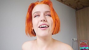 Russian Redhead Girl Substitutes Holes For Amateur Porn Shooting