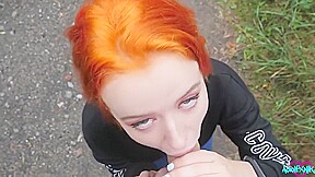 Russian Redhead Girl Substitutes Holes For Amateur Porn Shooting