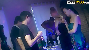 Russian college party turns into hot fucking orgy!