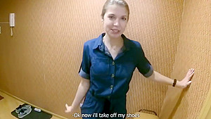 Russian girl after truck agreed to have sex in the first person   