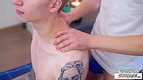 SOUTHERNSTROKES Blond Gay Daniel Star Massages Russell Kern